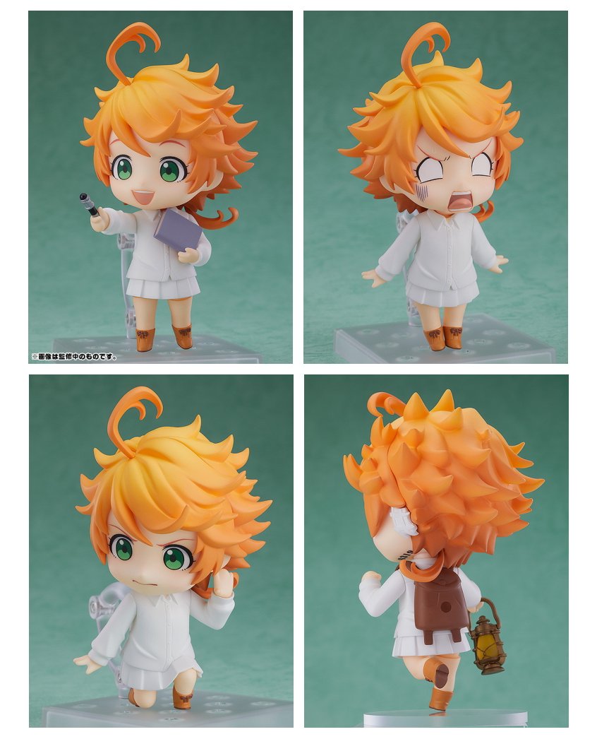 ねんどろいど 約束のネバーランド エマ ノーマン ミネルヴァさんの蔵書票 特製丸台座 手つなぎ パーツ付き Spreedach De