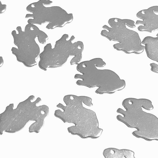 市場 2個セット うさぎのチャーム シルバー ステンレス ウサギ