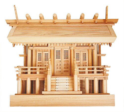 神棚 欅 ケヤキ 枠大屋根三社 格子戸 御前上等神棚 日本製 4 (神棚 小大きさ: (横幅60×高46×奥24珊), 神棚のみ)