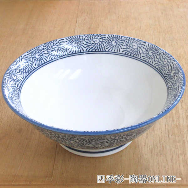 楽天市場 ラーメン どんぶり 7 0反高台丼 タコ唐草ラーメン丼 おしゃれ 定番 ラーメン鉢 陶器 日本製 美濃焼 業務用 四季彩 陶器online