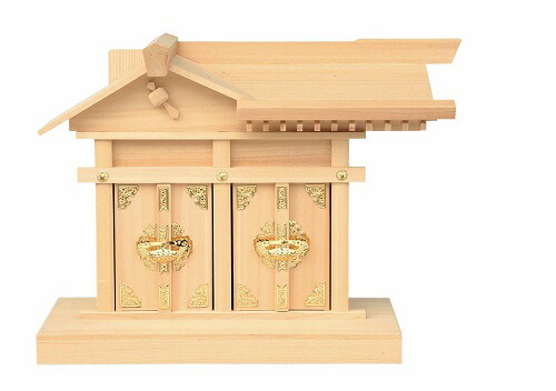 二社大黒・大 木曽ひのき神棚 神具 (H16Ｂ)