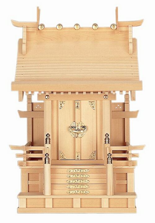 手摺り宮 7寸 木曽ひのき神棚 神具 (H125)