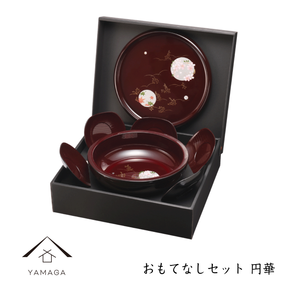 楽天市場】MAKOTO japan 梅型菓子鉢 24cm 花ゆらり 溜塗り 日本製 お