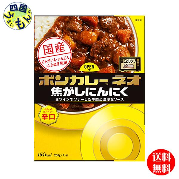 【2ケース送料無料】 大塚食品 ボンカレーネオ 焦がしにんにく やみつきスパイシー 辛口 200g×30個入２ケース 60個