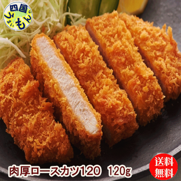 【送料無料】味のちぬや 肉厚ロースカツ (120gx50個) １箱 50個 ロースカツ 業務用 冷凍｜四国うまいもんや