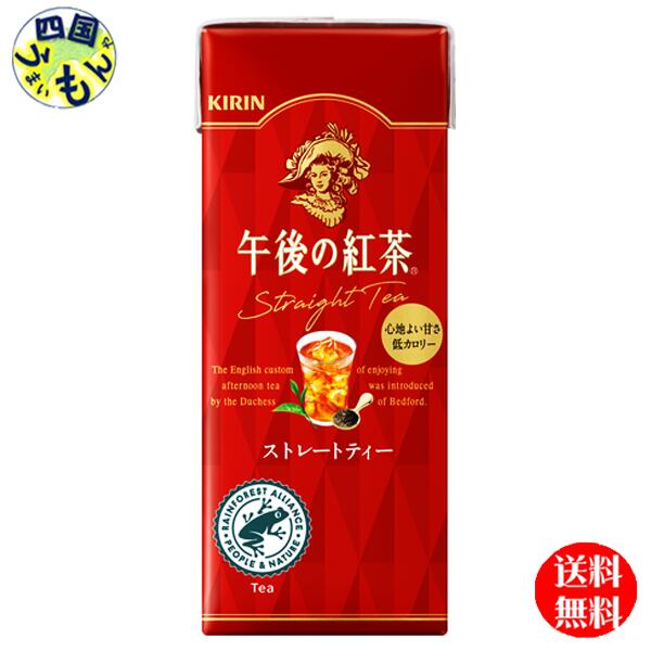 【３ケース送料無料】 キリン 午後の紅茶 ストレートティー (250ml紙パック×24本入) ３ケース
