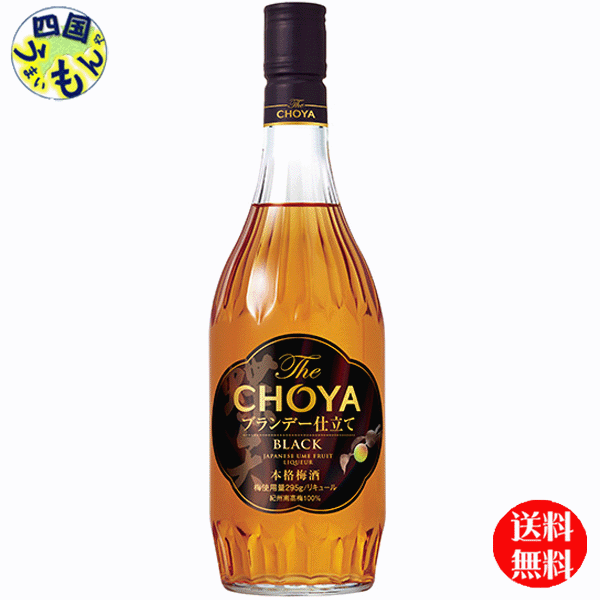 【２ケース送料無料】 チョーヤ ザ･チョーヤ The CHOYA BLACK ブランデー仕立て BLACK ブラック 700ml瓶×6本 ２ケース 12本
