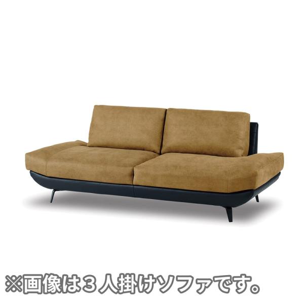 【なめし革テックス】 2.5人掛け長いす バルカーラ アニリン(手工芸品ベージュ色) (送りとどける員備えつける) ソファ-ソファ・ソファベッド