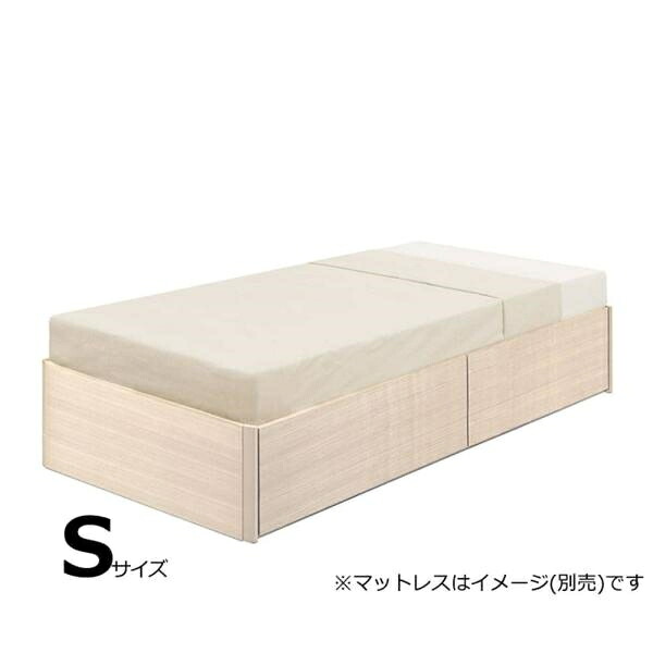 シングルフレーム スピーク3 ヘッドレス 深引き WW(ホワイト ウォッシュ色) ※マットレス別売※ (配送員設置)｜島忠・ホームズ店