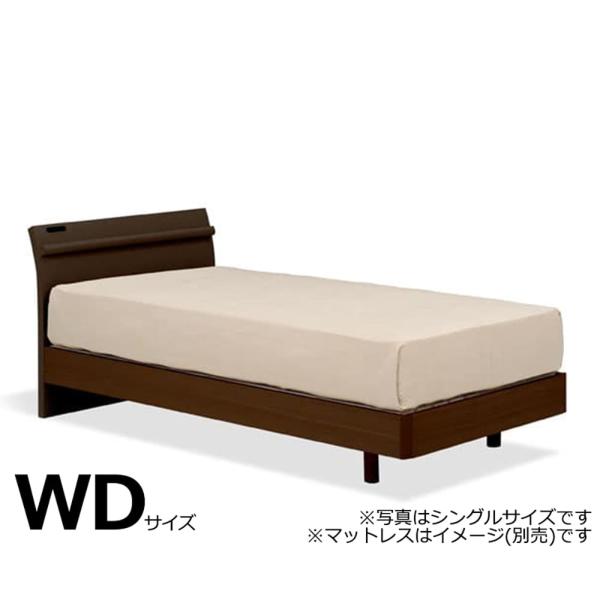 ワイドダブルフレーム　スピーク３　スリムキャビ　レッグ　Ｄ１１０４　ＤＢＲ(ダーク色)　※マットレス別売※ (配送員設置)