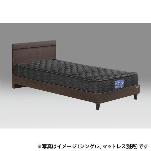 セミダブルフレーム　ベッセ　フラット　引無　ＤＢ　ダークブラウン　※マットレス別売　 (配送員設置)