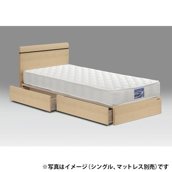 ダブルフレーム　ベッセ　フラット　引付　ＮＡ　ナチュラル　※マットレス別売　 (配送員設置)｜島忠・ホームズ店