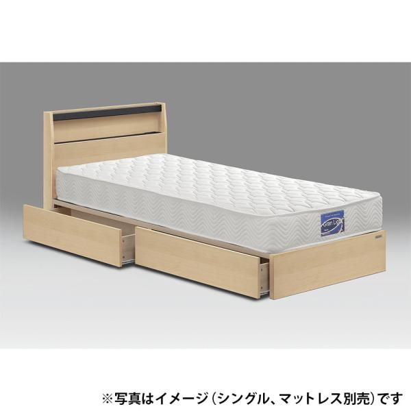 ダブルフレーム　ベッセ　Ｓキャビ　引付　ＮＡ　ナチュラル　※マットレス別売　 (配送員設置)