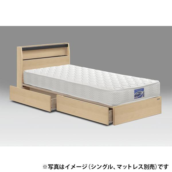 シングルフレーム ベッセ Lキャビ 引付 NA ナチュラル ※マットレス別売 (配送員設置)|島忠・ホームズ店