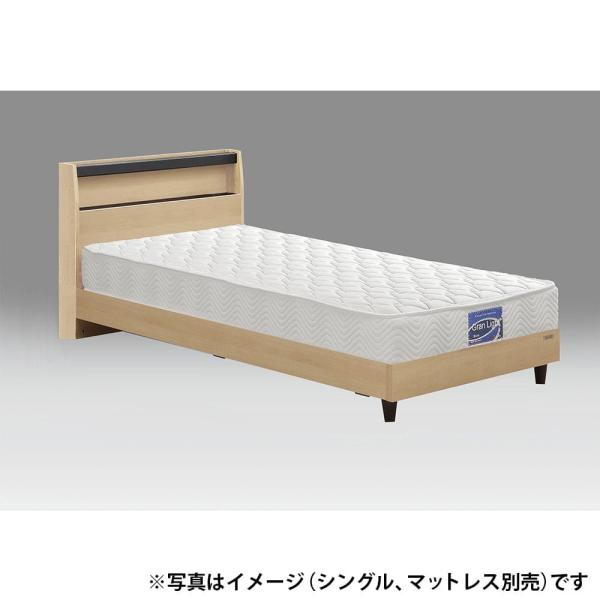セミダブルフレーム　ベッセ　Ｌキャビ　引無　ＮＡ　ナチュラル　※マットレス別売　 (配送員設置)