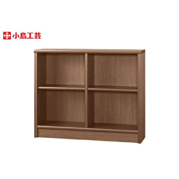 小島工芸 書棚 アコード105L(ウォールモカ) 本棚 おしゃれ 大容量 収納 棚 ラック 茶色 リビング 書斎 漫画 書籍 国産 (玄関先お渡し商品)