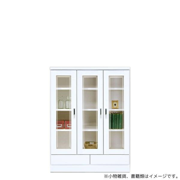 本棚 おしゃれ 収納 棚 ラック 幅90 コミックラック 家具 書籍 漫画 ミドルボード オペラII90MB(WH) ホワイト (配送員設置) 32,435円