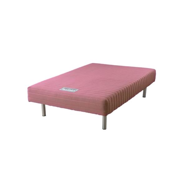 フランスベッド セミダブルベッド ミハシー 脚高２５０mm（レッド） (配送員設置)