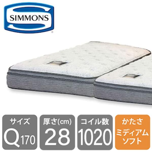 シモンズ 6.5インチNFスイートユーロトップAB17S14(2分割) クイーン170マットレス (配送員設置)