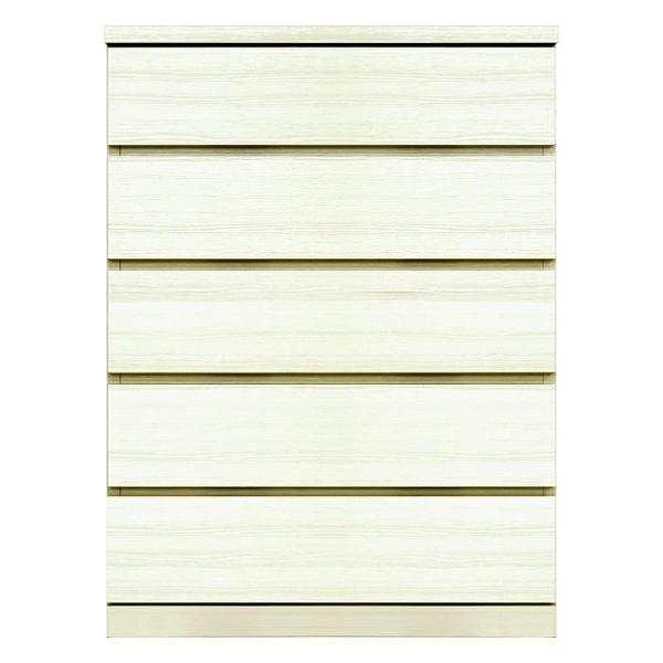 ミドルチェスト　シルフ－フィット　７０－５段チェスト（奥行き：４４cm）ホワイト (配送員設置) 45,435円