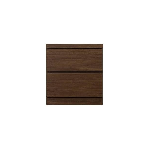 ローチェスト　シルフ－フィット　４０－２段チェスト（奥行き：４４cm）ウォールナット (玄関先お渡し商品)