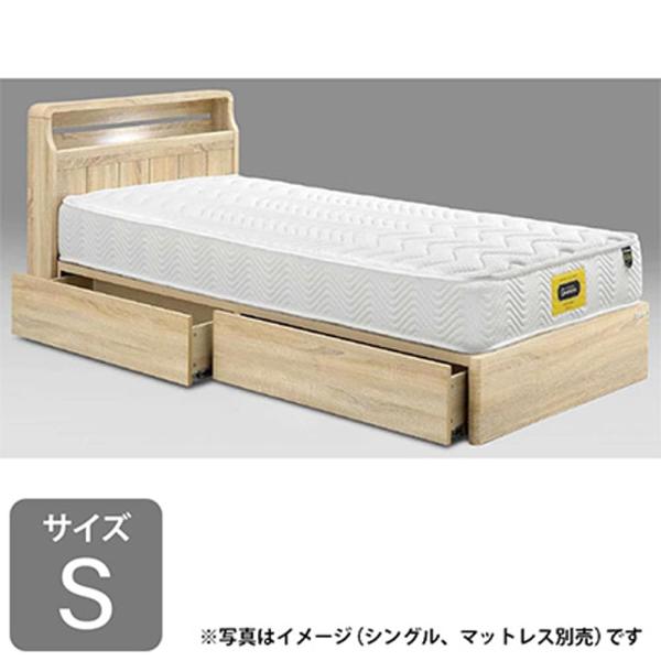 シングルフレーム　ポエル　Ｌキャビ　引付　ＮＡ　ナチュラル　※マットレス別売※ (配送員設置)