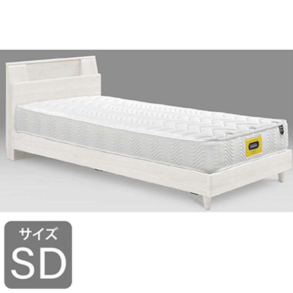 セミダブルフレーム　ミラーノ　Ｓキャビ　引無　ＷＨ　ホワイト　※マットレス別売※ (配送員設置)