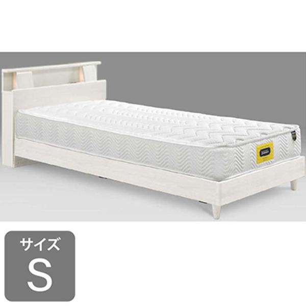 シングルフレーム　ミラーノ　Ｌキャビ　引無　ＷＨ　ホワイト　※マットレス別売※ (配送員設置)