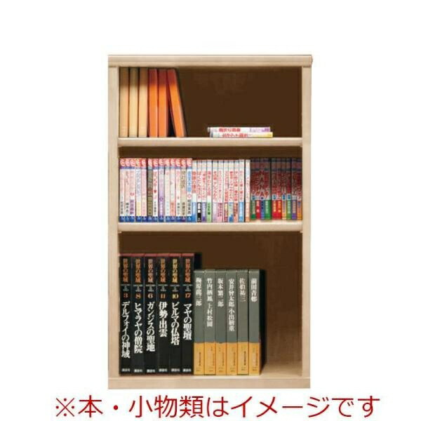 本棚 おしゃれ 収納 棚 ラック 幅60 コミックラック 家具 書籍 漫画 オープン書棚 SOK72 幅60×高さ100 ナチュナル (玄関先お渡し商品)