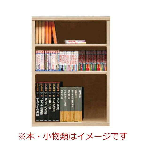 本棚 おしゃれ 収納 棚 ラック 幅70 コミックラック 家具 書籍 漫画 オープン書棚 SOK72 幅70×高さ100 ナチュナル (玄関先お渡し商品)