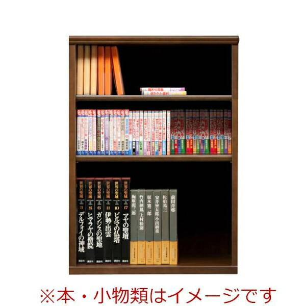 本棚 おしゃれ 収納 棚 ラック 幅70 コミックラック 家具 書籍 漫画 オープン書棚 SOK72 幅70×高さ100 ブラウン (玄関先お渡し商品)|島忠・ホームズ店