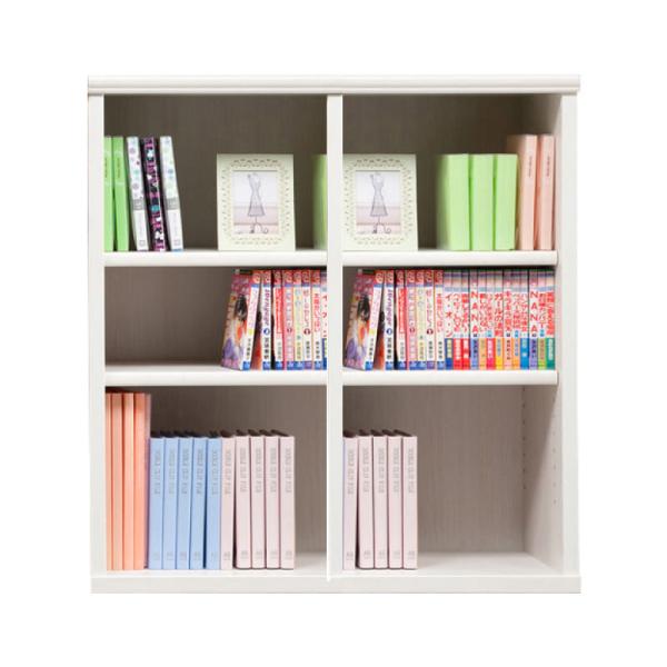 書物棚 今めかしい 納める 棚 仕合わせ 喜歌劇仕合わせ 調度品 読みもの ポンチ絵 書物棚 開けっ広げ SOK72 幅90×高さ100 白いこと (送りとどける員とり備える)