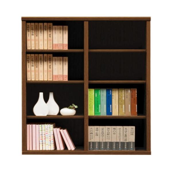 書物棚 今めかしい 納める 棚 仕合わせ 喜歌劇仕合わせ 調度品 読みもの ポンチ絵 書物棚 開けっ広げ SOK72 幅100×高さ110 赤銅色 (送りとどける員とり備える)