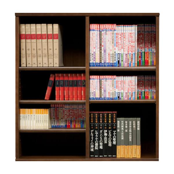 書物棚 今めかしい 納める 棚 仕合わせ 喜歌劇仕合わせ 調度品 読みもの ポンチ絵 書物棚 開けっ広げ SOK72 幅110×高さ90 赤銅色 (送りとどける員とり備える)