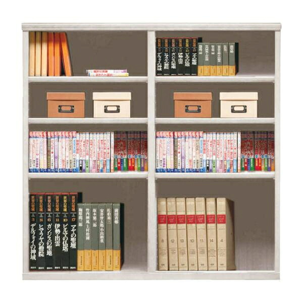 書物棚 今めかしい 納める 棚 仕合わせ 幅110 喜歌劇仕合わせ 調度品 読みもの ポンチ絵 開けっ広げ書物棚 SOK72 幅110×高さ110 白いこと (送りとどける員とり備える)
