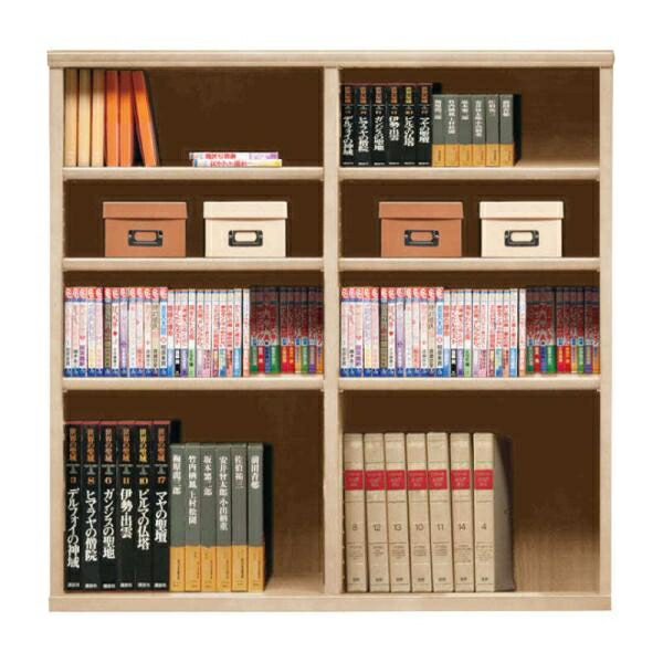 書物棚 今めかしい 納める 棚 仕合わせ 喜歌劇仕合わせ 調度品 読みもの ポンチ絵 書物棚 開けっ広げ SOK72 幅110×高さ110 ナチュナル (送りとどける員とり備える)