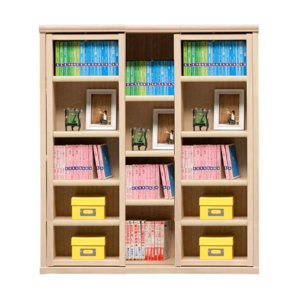 書物棚 今めかしい 納める 棚 仕合わせ 喜歌劇仕合わせ 調度品 読みもの ポンチ絵 書物棚 横すべり SOK72 幅60×高さ110 ナチュナル (送りとどける員とり備える)