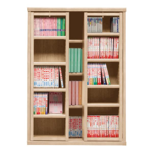 書物棚 今めかしい 納める 棚 仕合わせ 喜歌劇仕合わせ 調度品 読みもの ポンチ絵 書物棚 横すべり SOK72 幅70×高さ100 ナチュナル (送りとどける員とり備える)