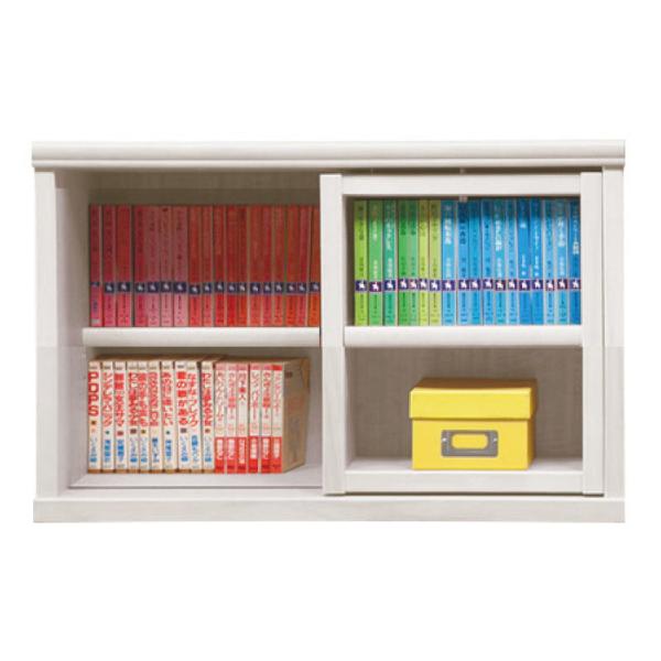 書物棚 今めかしい 納める 棚 仕合わせ 喜歌劇仕合わせ 調度品 読みもの ポンチ絵 書物棚 横すべり SOK72 幅80×高さ70 白いこと (送りとどける員とり備える)