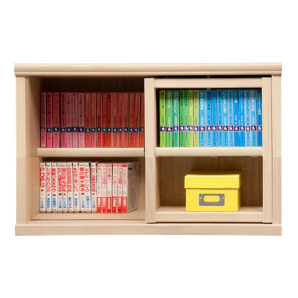 書物棚 今めかしい 納める 棚 仕合わせ 喜歌劇仕合わせ 調度品 読みもの ポンチ絵 書物棚 横すべり SOK72 幅80×高さ70 ナチュナル (送りとどける員とり備える)