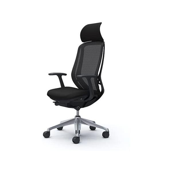 オカムラ　デスクチェア　シルフィー　Sylphy　Ｃ６４ＡＢＲ－ＦＭP1BKＥＸハイバック　メッシュデザイン肘　アルミ脚ＢＫフレーム(配送員設置)