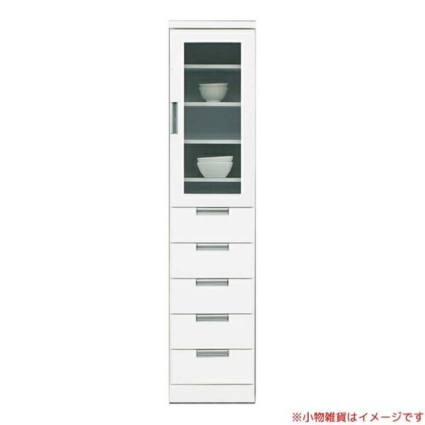 食器棚 スリム 白 40 キッチン収納 キッチンボード スペースボード スリムII 40HG WH 島忠 ホームズ (配送員組立設置)