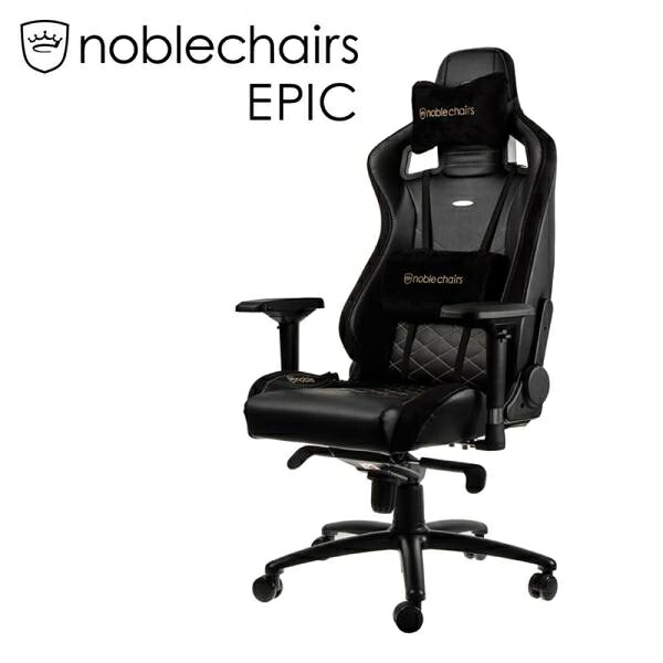 ゲーミングチェア オフィスチェア ワークチェア 在宅 リモートワーク ノーブルチェア EPIC NBLーPUーGOLー003 ゴールド(配送員設置)