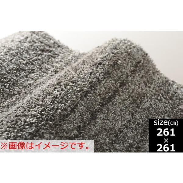 ラグ　リュストル　２６１×２６１　ダークグレー (玄関先お渡し商品)