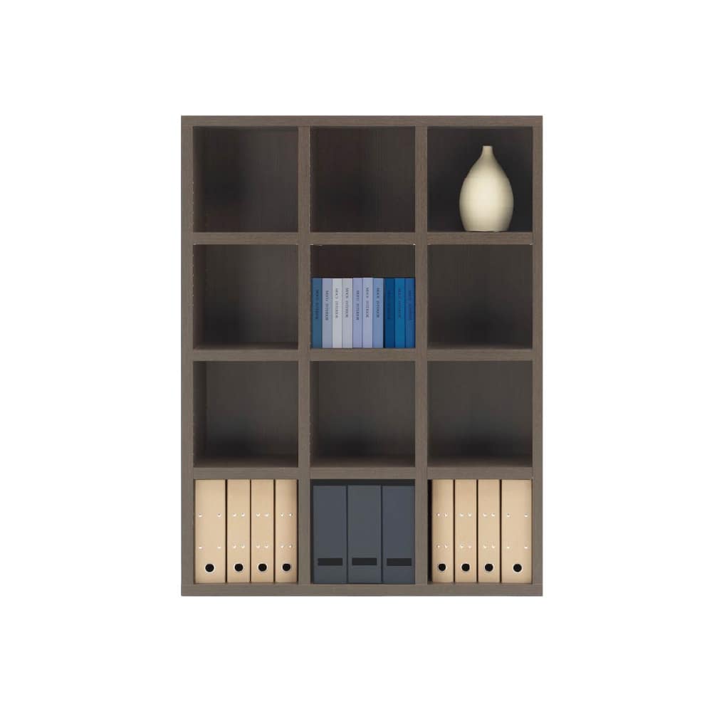 本棚 おしゃれ 収納 棚 ラック コミックラック 家具 書籍 漫画 書棚 ニューラチス FFR-110M レベッカオーク (配送員設置)｜島忠・ホームズ店