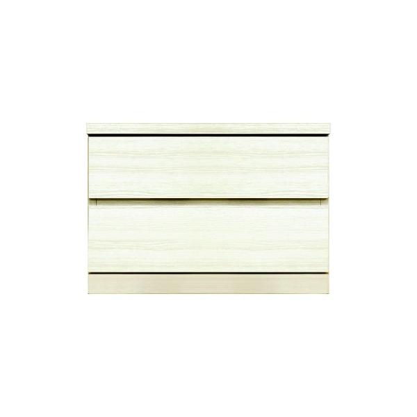 ローチェスト シルフ－フィット ６０－２段チェスト(奥行き：５５cm)ホワイト (玄関先お渡し商品)