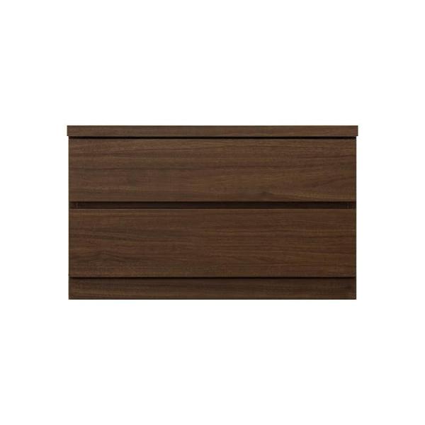 ローチェスト シルフ－フィット ７０－２段チェスト(奥行き：４４cm)ウォールナット (玄関先お渡し商品)