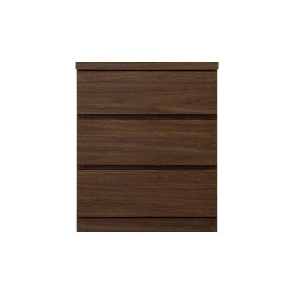 ローチェスト シルフ－フィット ５０－３段チェスト(奥行き：５５cm)ウォールナット (玄関先お渡し商品)