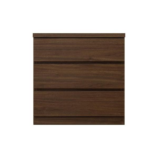 ローチェスト シルフ－フィット ６０－３段チェスト(奥行き：５５cm)ウォールナット (配送員設置)