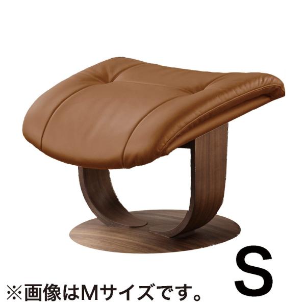 【カリモク】オットマン ブルックス（Sサイズ）R11401 プ ストラダ ウォールナット/キャメル (配送員設置)
